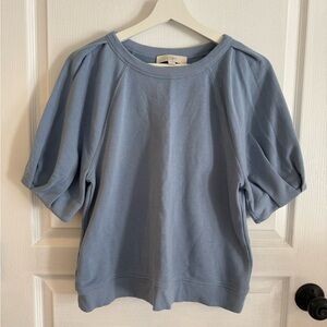 LOFT Women's Light Blue Short Sleeve Top NWOT Washed Once, Never Worn.